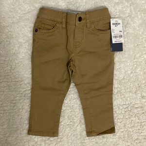 Osh Kosh boy’s tan stretchy slim fit pants. NWT